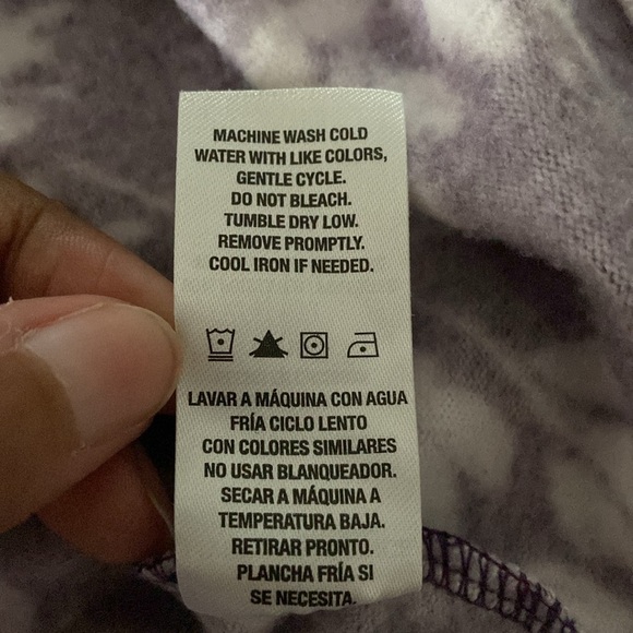 Live Love Lounge Karen Neuburger Purple & Gray Floral Cozy Tank Top Size Small - Picture 7 of 8